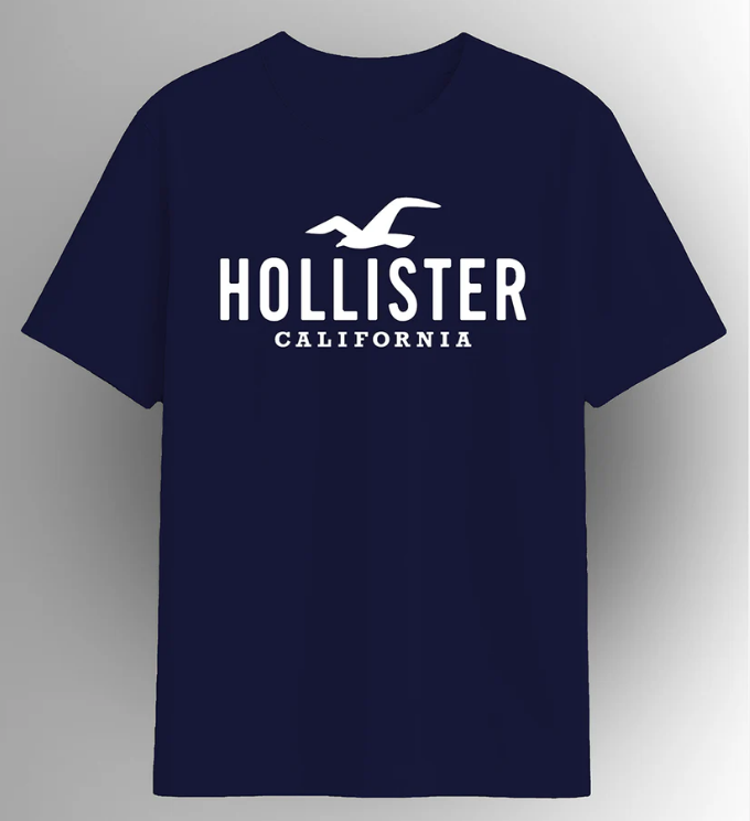 Hollister Men’s Classic Logo T-Shirt – Cotton