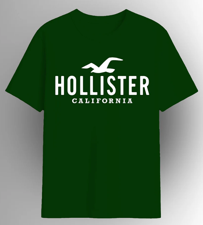 Hollister Men’s Classic Logo T-Shirt – Cotton