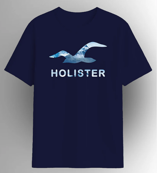 Holister Men’s Classic Logo T-Shirt – Cotton