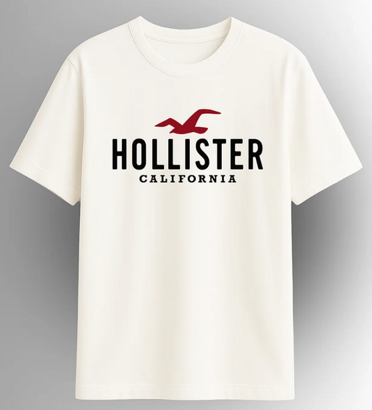 Holister Men’s Classic Logo T-Shirt – Cotton
